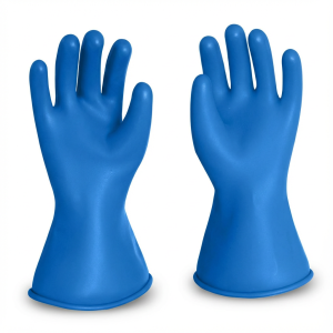 قفازات لاتكس زرقاء